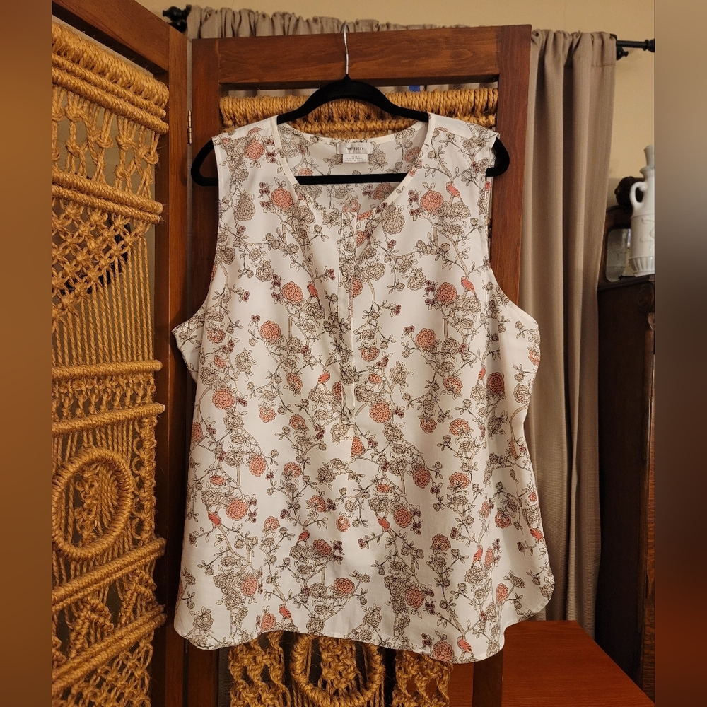 Van Heusen Cream XXL Floral Top